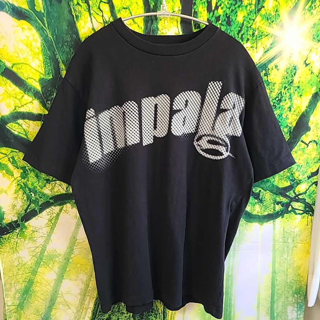 90s 90年代 ビンテージ IMPALA 両面プリント バックプリント 黒 ヒップホップ Tシャツ ラップ 半袖 ストリート