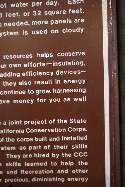 ビンテージSUNPOWERFORHEATINGWATERサイン [gose-85]検アメリカUSA/1970年代頃/森林公園/カリフォルニア州ベアーデザインロゴ壁掛け看板_画像6