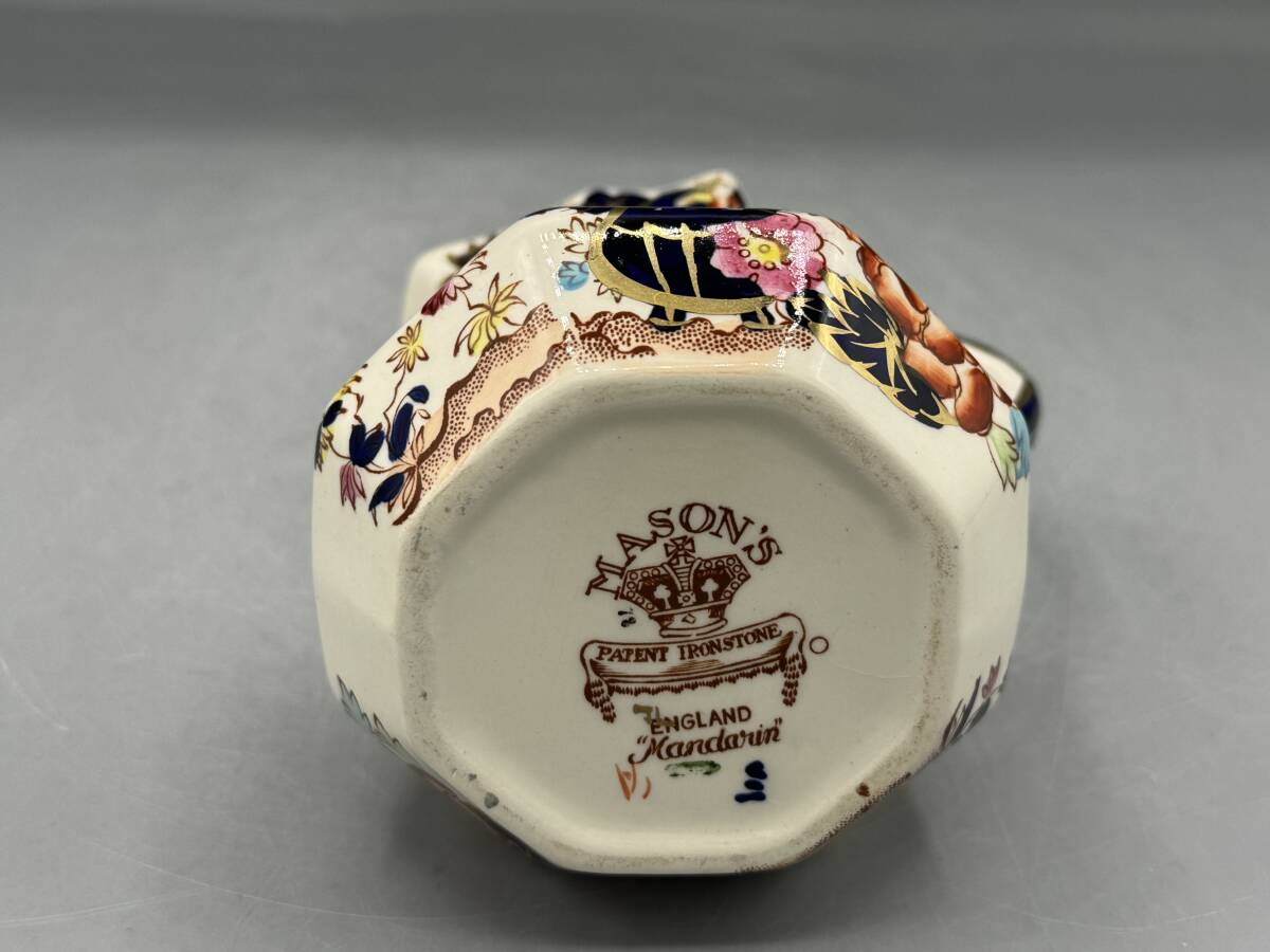 英国 Mason's メイソンズ ジャグ Mandalay 水差し 高さ11cm 花瓶 (788)_画像10