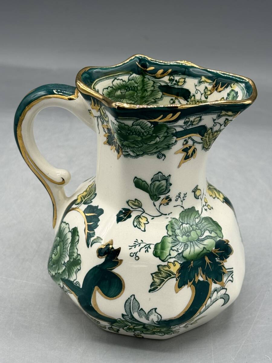 英国 Mason's メイソンズ ジャグ Chartreuse 水差し 高さ11cm 花瓶 (788)_画像4