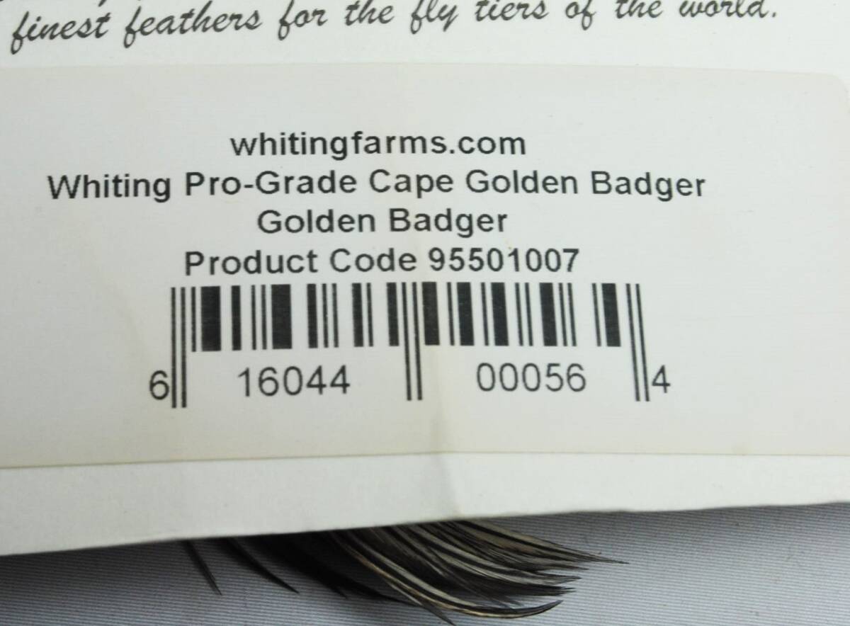 WHITING ドライフライ ハックル PRO-Grade Golden Badger ORVIS HARDY SAGE バンブー PEZON DYNA-KING ダイナキング SIMMS HOFFMAN METZの画像8