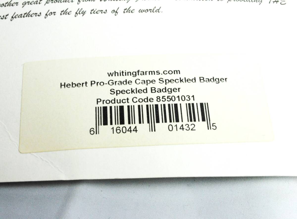 WHITING ドライフライ ハックル Hebert PROGrade Speckled Badger ORVIS HARDY バンブー PEZON DYNA-KING ダイナキング SIMMS HOFFMAN METZの画像10