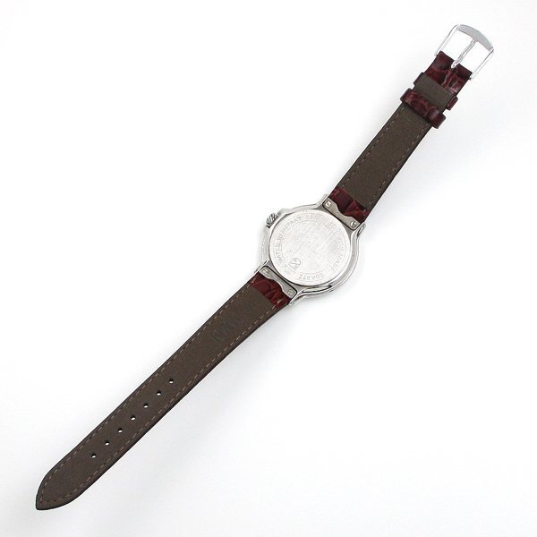 1 иен ~ отполирован прекрасный товар подлинный товар популярный DUNHILL Dunhill long tenium кожа ремень белый мужской часы 