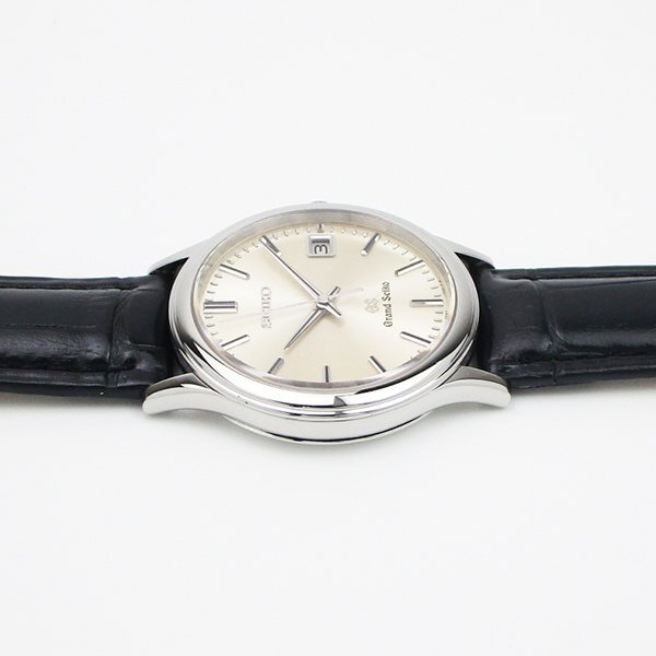 1円～ 3ヶ月保証付き 磨き済み 本物 人気 Grand Seiko グランドセイコー 9587-7010 革ベルト シルバー メンズ 時計_画像5