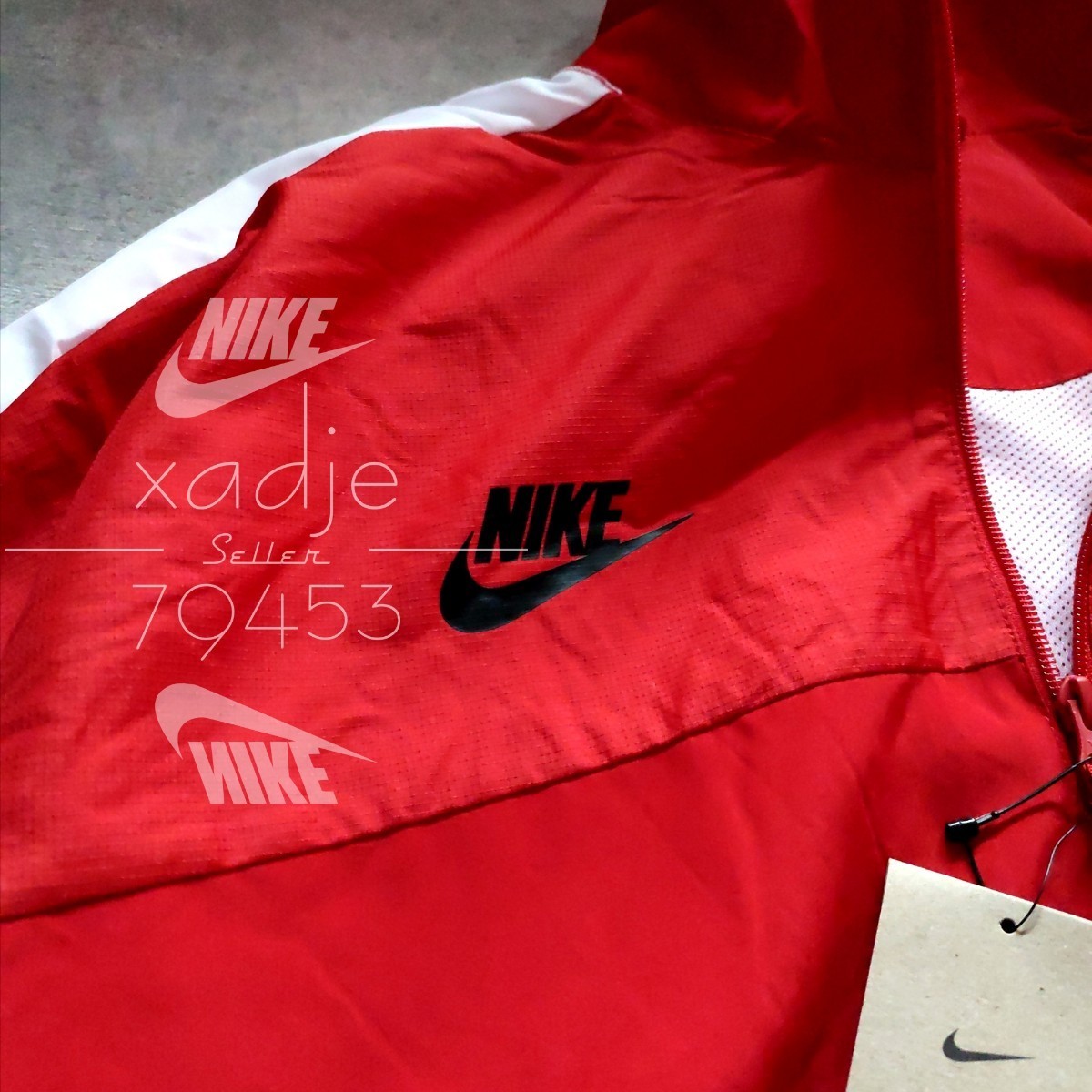  новый товар стандартный товар NIKE Nike Wind брейкер верх и низ в комплекте нейлон жакет брюки FORCE выставить красный красный сетка имеется XL