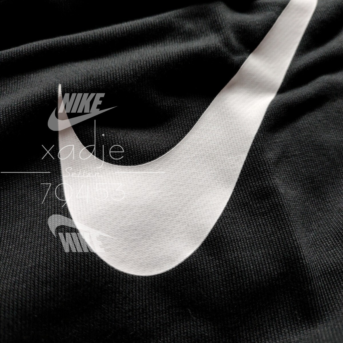 新品 正規品 NIKE DRI-FIT ナイキ ドライフィット スウェットパンツ ジョガーパンツ テーパード スウッシュ プリント 黒 ブラック 2XL XXL_画像3