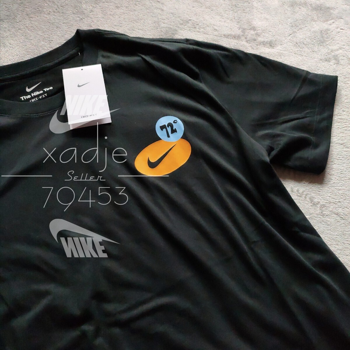 新品 正規品 NIKE ナイキ上下セット Tシャツ ハーフパンツ ロゴ プリント セットアップ NIKE INC 黒 ブラック マルチ 2XL XXL_画像6