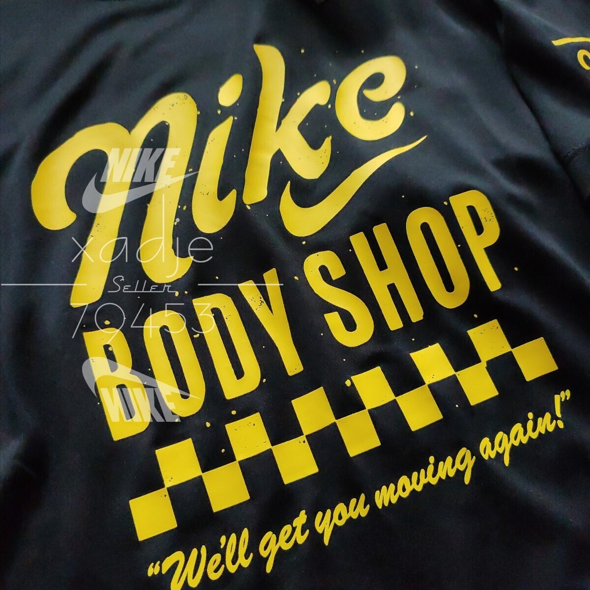  новый товар стандартный товар NIKE Nike BODY SHOP джерси короткий рукав футболка 2 шт. комплект чёрный черный белый белый Logo принт L