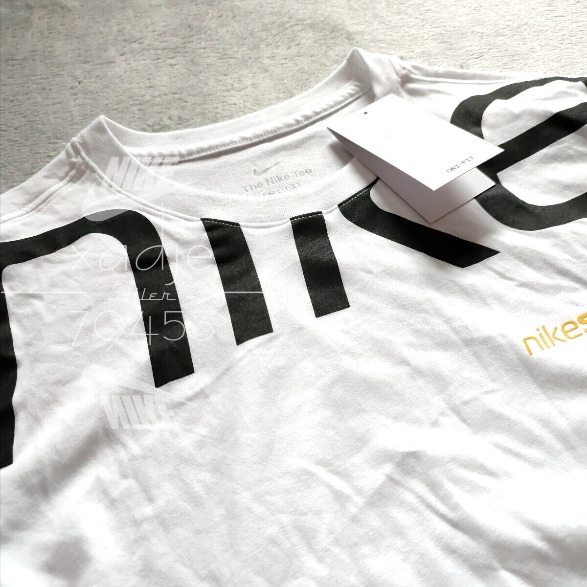 新品 正規品 NIKE ナイキ上下セット Tシャツ ハーフパンツ ロゴ プリント セットアップ NIKE SPORT 白 ホワイト カーキ 白 XL_画像2