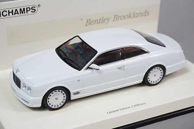 ミニチャンプス PMA 1/43 Bentley ベントレー Brookands ブルックランズ 2007 (Linea Bianco No.9) ホワイトエディション 436139621の画像1