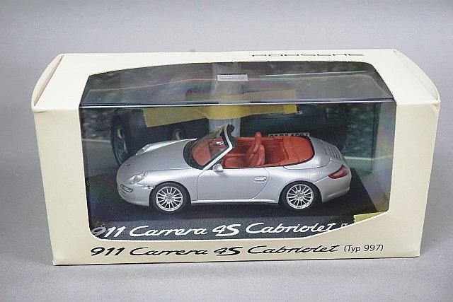 ミニチャンプス PMA 1/43 Porsche ポルシェ 911 997 カレラ 4S カブリオレ シルバー ディーラー特注 WAP02001918_画像5