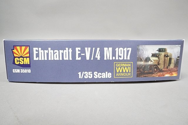 ★ CSM 1/35 Ehrhardt E-V/4 M.1917 エアハルト 装甲車 1917年型 GERMAN ARMOURED CAR プラモデル 35010_画像2