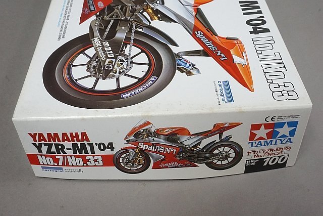 ★ TAMIYA タミヤ 1/12 オートバイシリーズ No.100 YAMAHA ヤマハ YZR-M1'04 #7 #33 プラモデル 14100の画像2