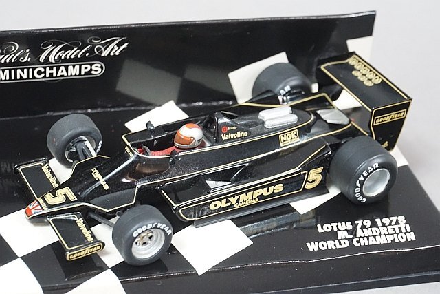 ミニチャンプス PMA 1/43 Lotus ロータス 79 M.アンドレッティ ワールドチャンピオン 1978 #5 430780006の画像1