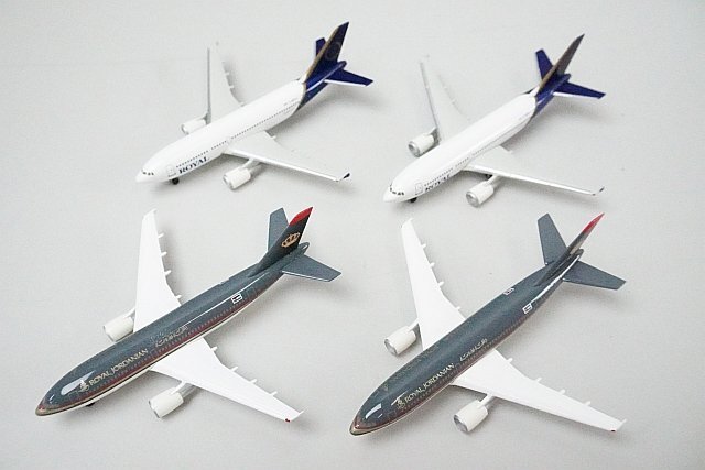 ★ herpa ヘルパ 1/500 A310-300 ROYAL JORDANIAN ロイヤル・ヨルダン航空 / A310-300 ROYAL ロイヤル航空 レジ番号付与なし 4点セットの画像1