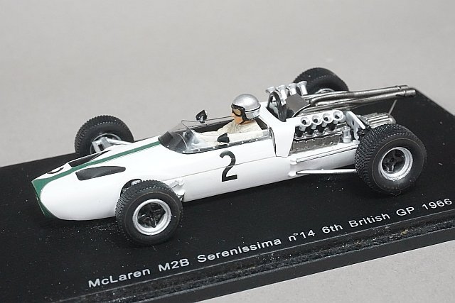 Spark Spark 1/43 McLaren McLAREN M2B Monaco GP B. McLAREN 1966 #2 * подставка другой 