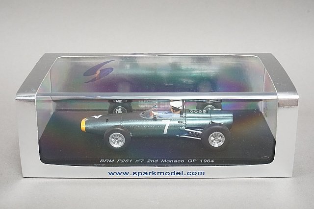 Spark Spark 1/43 BRM P261 Monaco GP R. серебристый sa-1964 #7 S1157