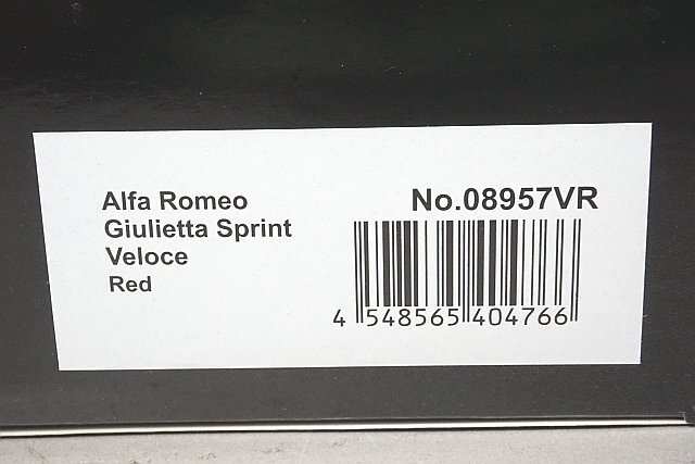 Kyosho Kyosho 1/18 Alfa Romeo Alpha Romeo Giulietta Giulietta Sprint ve low che красный 08957VR