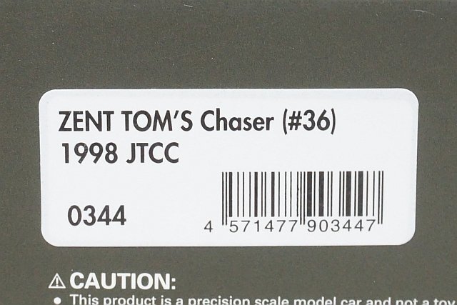 ignition model зажигание модель 1/43 TOYOTA Toyota ZENT TOM\'S Chaser 1998 #36 JTCC IG0344