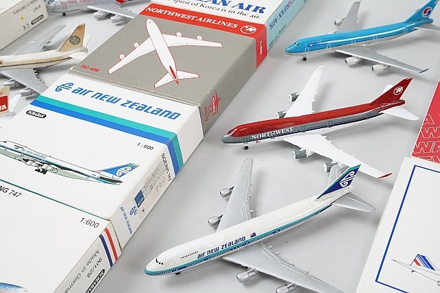 * Schabak Schabak 1/600 B747-400 KOREAN AIR large . aviation / B747-200 PAN AM bread american aviation etc. together set * junk 