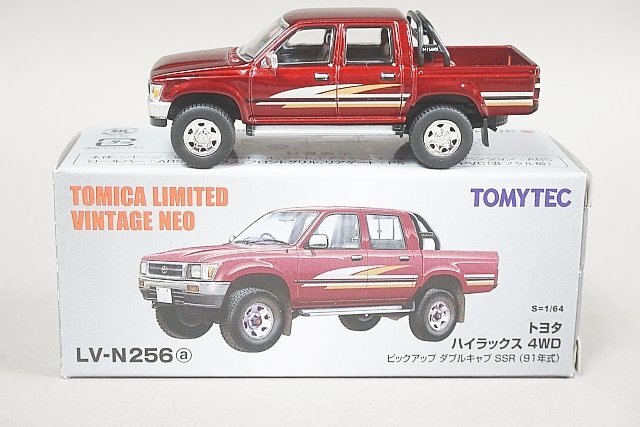 TOMICA トミカリミテッドヴィンテージネオ 1/64 トヨタ ハイラックス 4WD ピックアップ ダブルキャブ SSR (91年式) LV-N256a_画像1