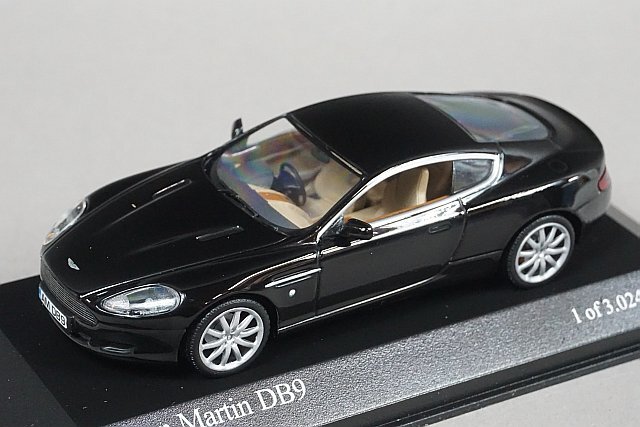 ミニチャンプス PMA 1/43 Aston Martin アストンマーチン DB9 2003 ジェットブラック 400137322_画像1