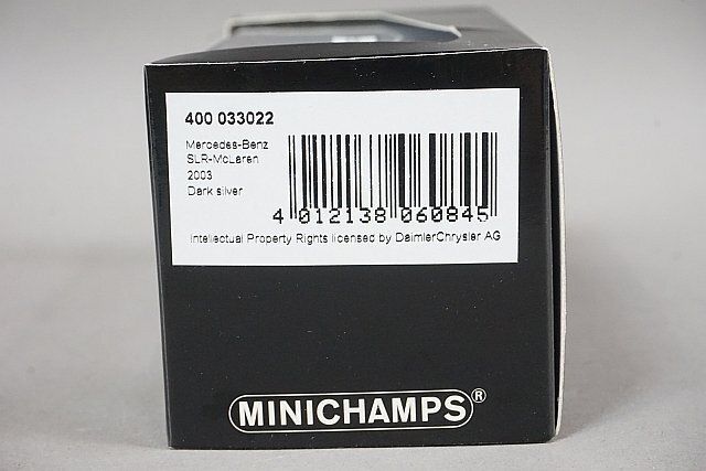  Minichamps PMA 1/43 Mercedes Benz Mercedes Benz SLR McLaren McLAREN 2003 темно-серебристый 400033022