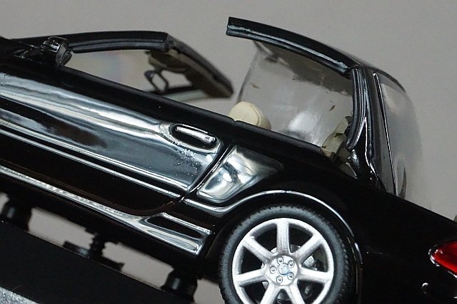 ミニチャンプス PMA 1/43 Mercedes Benz メルセデスベンツ SLクラス 2001 ブラック 400032032_画像3
