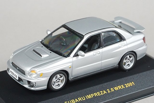 ixo イクソ 1/43 Subaru スバル Impreza インプレッサ 2.0 WRX 2001 シルバー MOC002_画像1