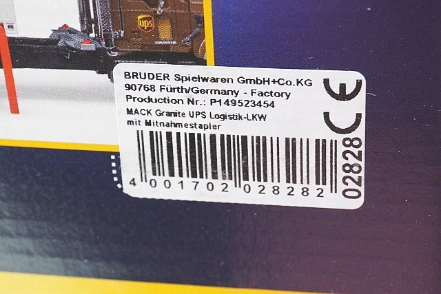 BRUDER ブルーダー 1/16 MACK UPS & フォークリフト 02828_画像7