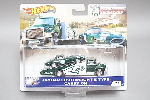 Hot Wheels ホットウィール 1/64 チームトランスポート JAGUAR ジャガー ライトウェイト Eタイプ & CARRY ON_画像1