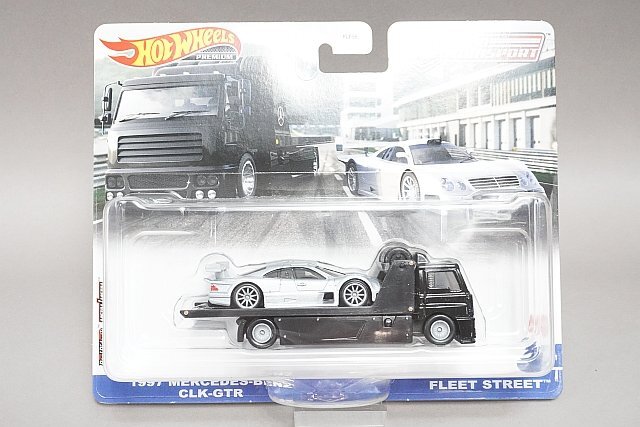 Hot Wheels ホットウィール 1/64 チームトランスポート 1997 Mercedes-Benz メルセデスベンツ CLK-GTR & FLEET STREET_画像1