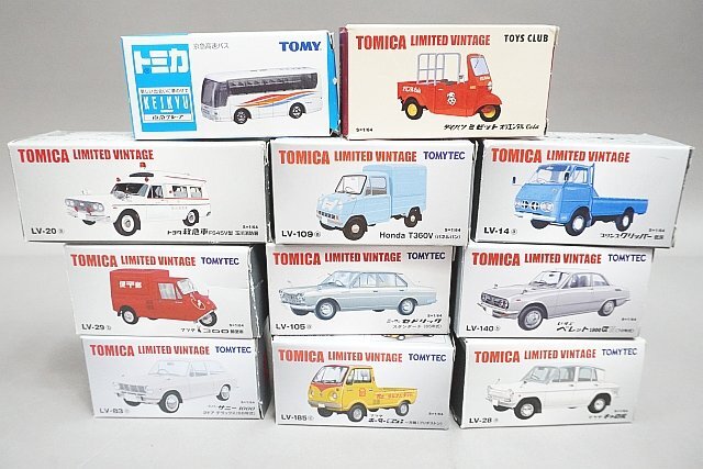 TOMICA トミカリミテッドヴィンテージ TLV LV-28a マツダ キャロル / LV-105a 日産 セドリック スタンダード (65年式) など11点セット_画像1