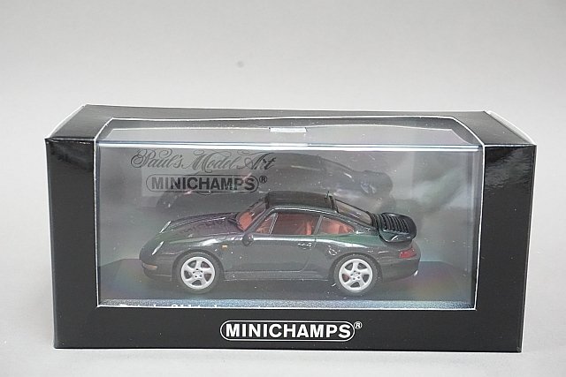 ミニチャンプス PMA 1/43 Porsche ポルシェ 911 ターボ 1995 ブラックメタリック 430069209_画像5