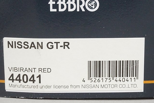 EBBRO エブロ 1/43 NISSAN 日産 GT-R 2007 バイラントレッド 44041_画像7
