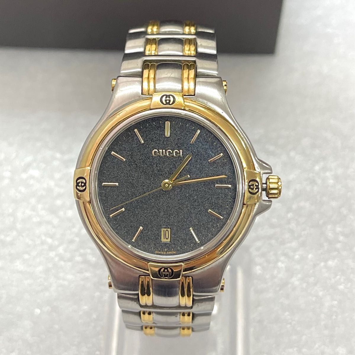 稼働 美品 GUCCI 9040m 腕時計 メンズ グッチ 時計 コンビ 稼働 美品 GUCCI 9040m 腕時計 メンズ グッチ 時計 コンビ