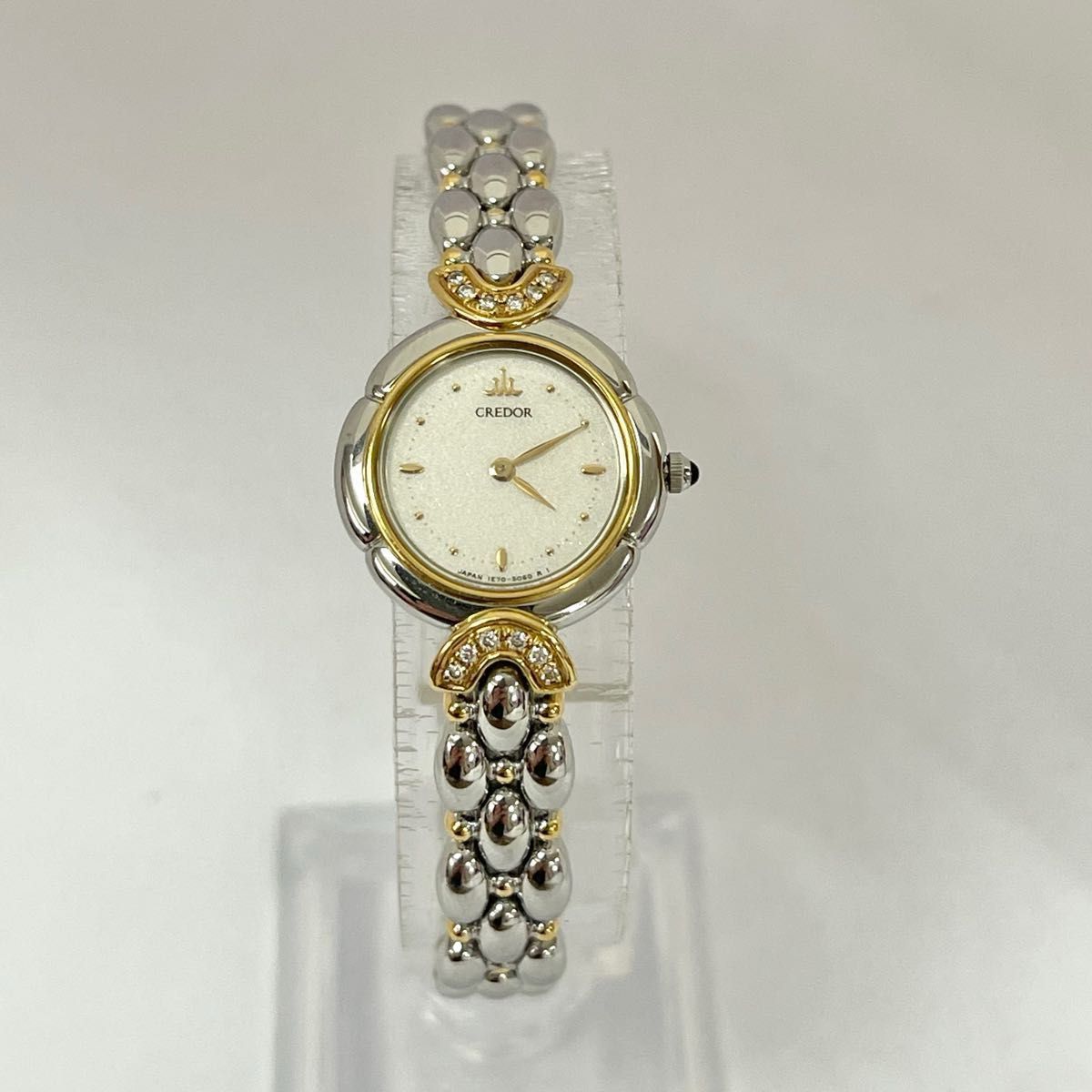 稼働 極美品 SEIKO CREDOR 18KT クレドール 天然ダイヤモンド 稼働 極美品 SEIKO CREDOR 18KT クレドール 天然ダイヤモンド
