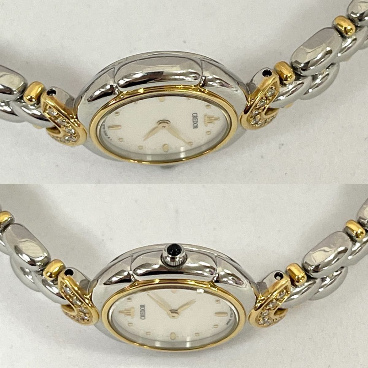 稼働 極美品 SEIKO CREDOR 18KT クレドール 天然ダイヤモンド 稼働 極美品 SEIKO CREDOR 18KT クレドール 天然ダイヤモンド