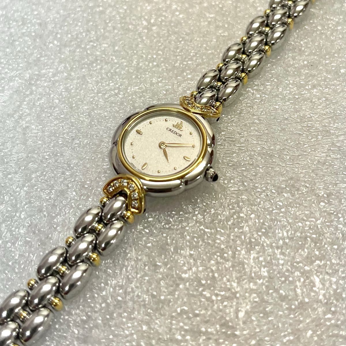 稼働 極美品 SEIKO CREDOR 18KT クレドール 天然ダイヤモンド 稼働 極美品 SEIKO CREDOR 18KT クレドール 天然ダイヤモンド