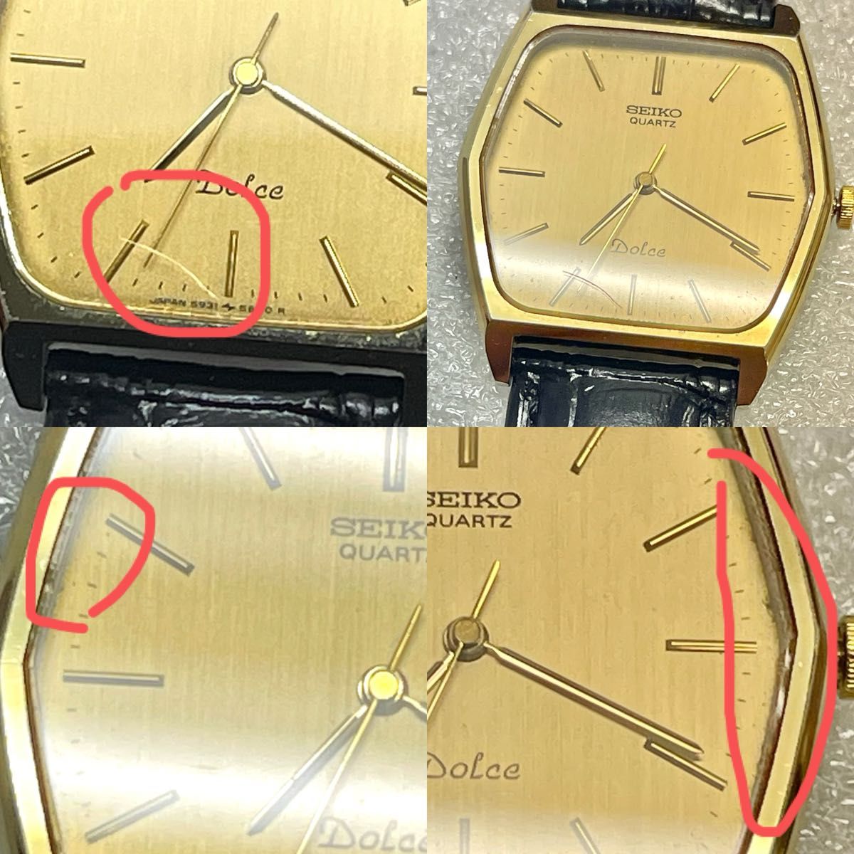 稼働 SEIKO DOLCE GHA セイコー ドルチェ 硬質合金ケース 六角形 稼働 SEIKO DOLCE GHA セイコー ドルチェ 硬質合金ケース 六角形