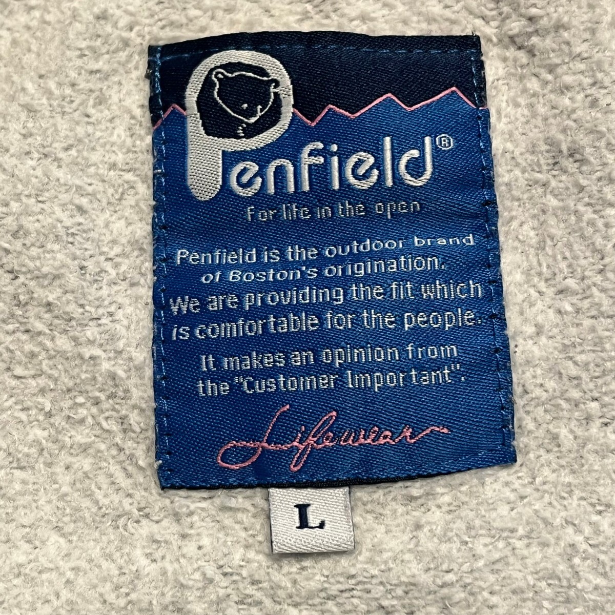 Penfield ペンフィールド ジップアップジャケット レディース　グレー　サイズL 　スウェット　パーカー_画像5