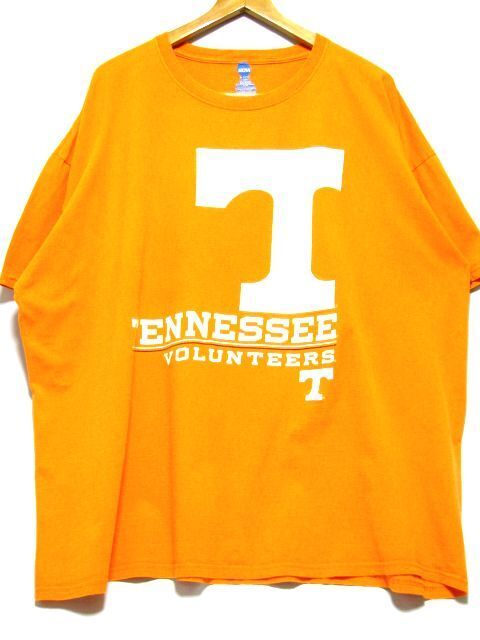 @全米大学体育協会 NCAA テネシー大学 The University of Tennessee Tシャツ t821 アメリカ古着 3XL オレンジ ビビビックサイズ_画像1