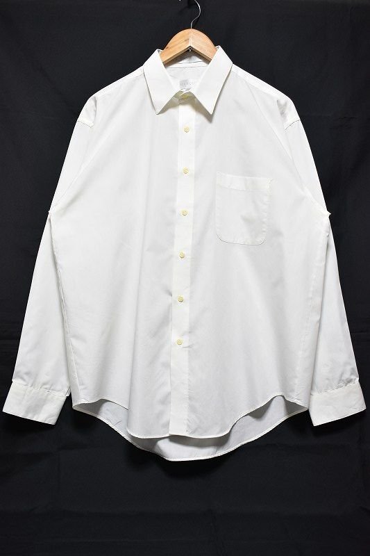 ＠美品 マーキス MARQUIS 長袖シャツSL415 L アメリカ古着 大きいサイズ ホワイト 白 ドレスシャツ_画像1