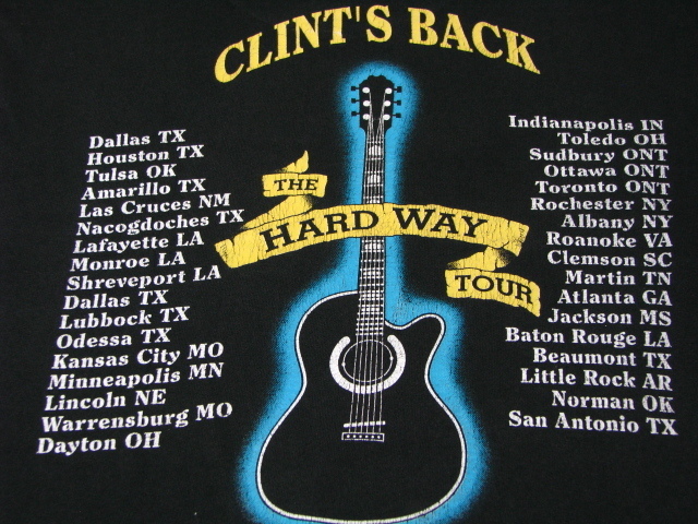 ＠美品 クリント ブラック Clint Black 90s ツアーＴシャツt130 XL ビックサイズ アメリカ古着 カントリー ロック_画像5