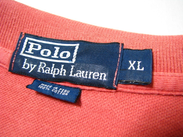 ＠美品 ラルフローレン 無地 RALPH LAUREN 半袖ポロシャツRB461 XL アメリカ古着 POLO ビックサイズ_画像4