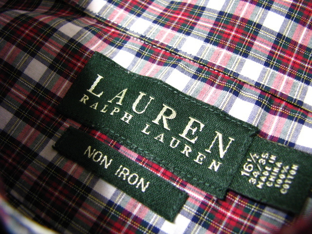 @ラルフローレン RALPH LAUREN ボタンダウン 長袖シャツRB449 XL ビックサイズ アメリカ古着 チェック柄_画像4