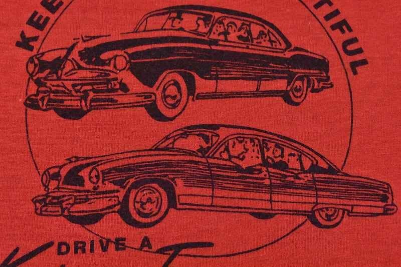 ＠美品 ビンテージ vintage アメ車Tシャツtt160 アメリカ古着 L オールド 80年代 アメグラ_画像5