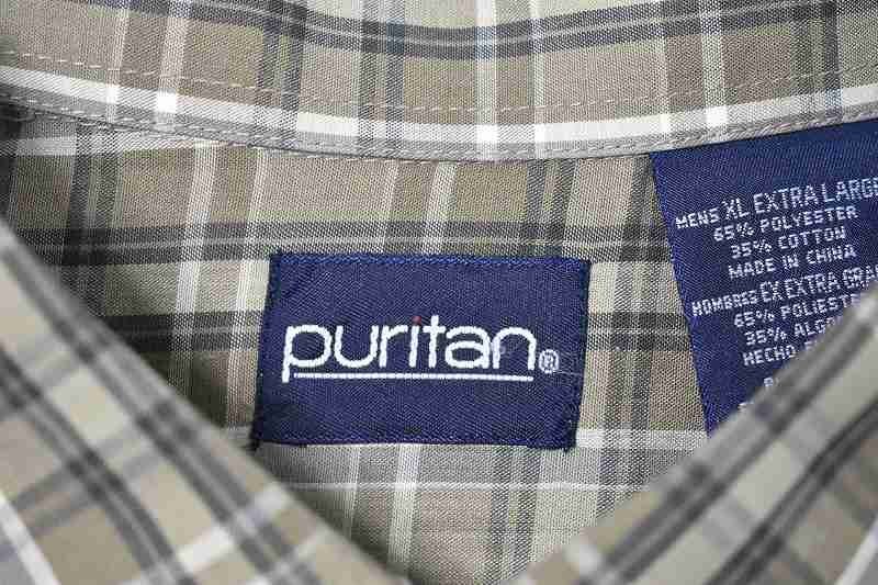 ＠美品 ピューリタン Puritan ボタンダウン 半袖シャツst495 xl 大きいサイズ アイビー US古着_画像4