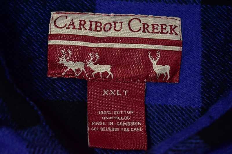 @美品 カリブークリーク caribou creek 長袖ヘビーフランネルシャツHF339 アメリカ古着 XXL アメカジ_画像4