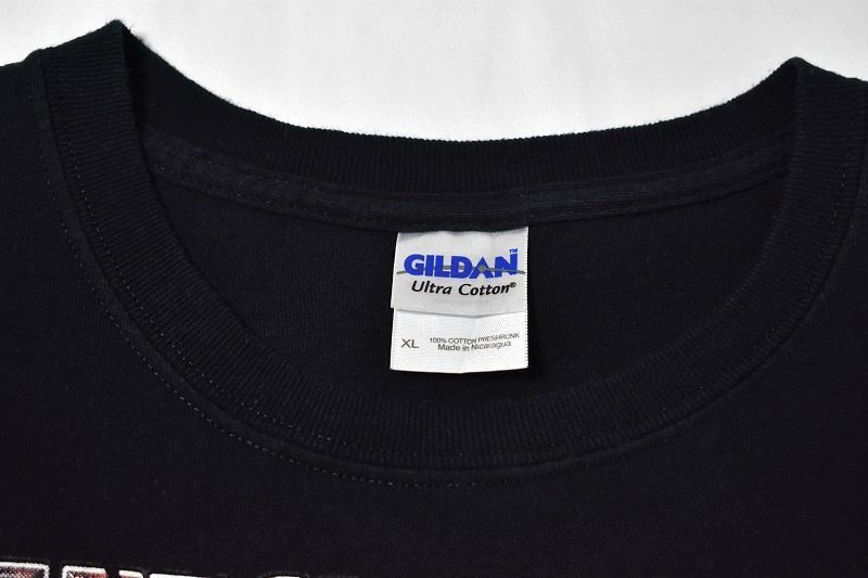 ＠美品 GILDAN ギルダン Tシャツt990 アメリカ古着 XL 大きなサイズ ブラック 黒_画像3